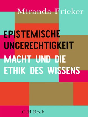 cover image of Epistemische Ungerechtigkeit